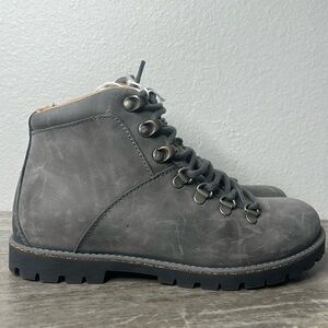 Birkenstock Jackson Women's Nubuck Leather Ankle Boots Graphite Size 6 NEW $220